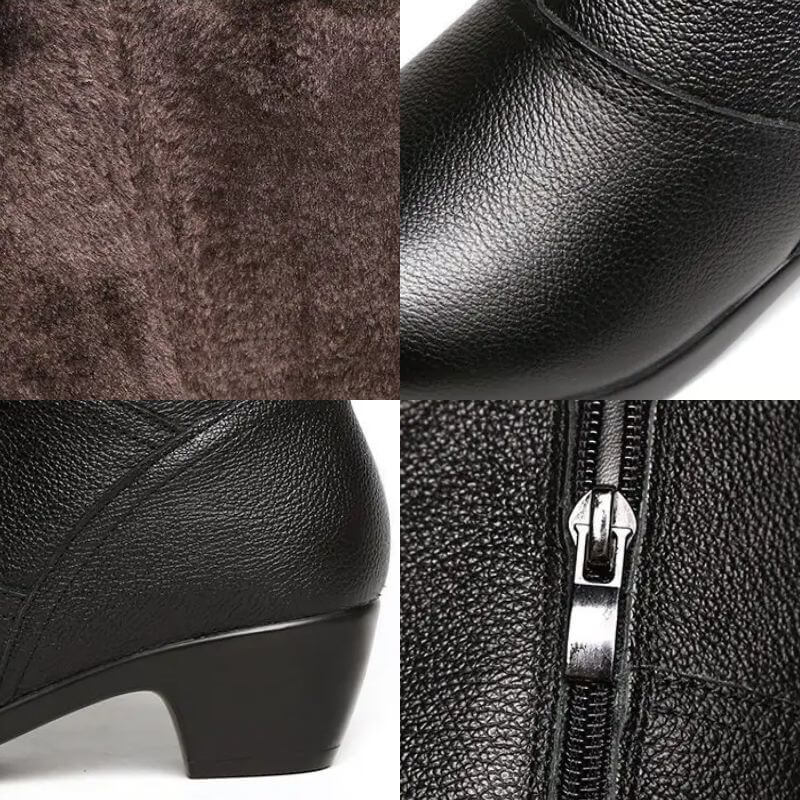 Bota de Couro Legitimo Aurora | Inverno Com Estilo