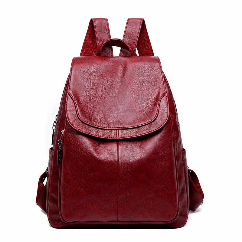 Mochila Luna Feminina - Couro Legítimo Impermeável