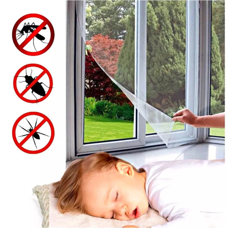 Tela Mosquiteira | Com Velcro Removível para Janelas | Livre dos Insetos
