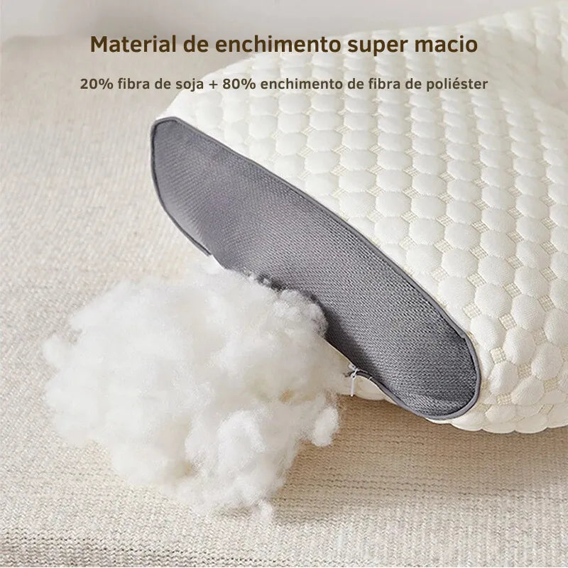 Travesseiro Terapêutico Orto Luxe | Com Pilow Top