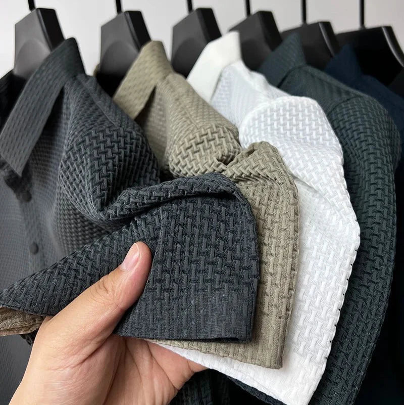 Camisa Polo Masculina Seda Peruana - Tecnologia Respirável