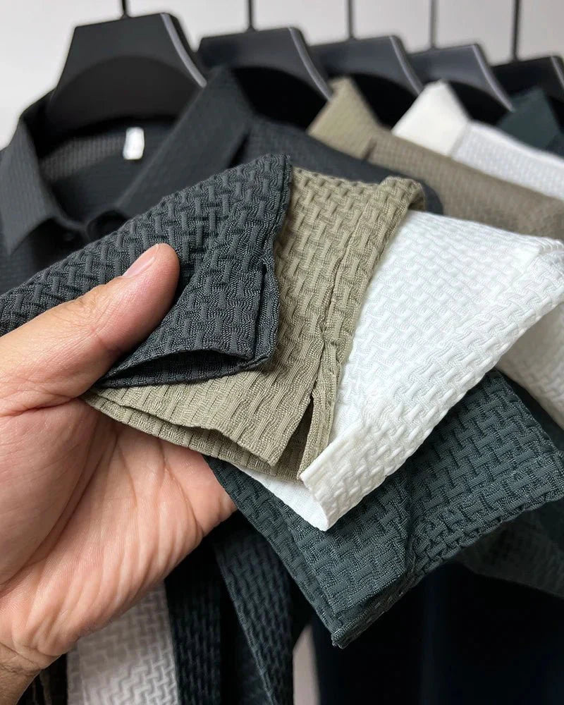 Camisa Polo Masculina Seda Peruana - Tecnologia Respirável