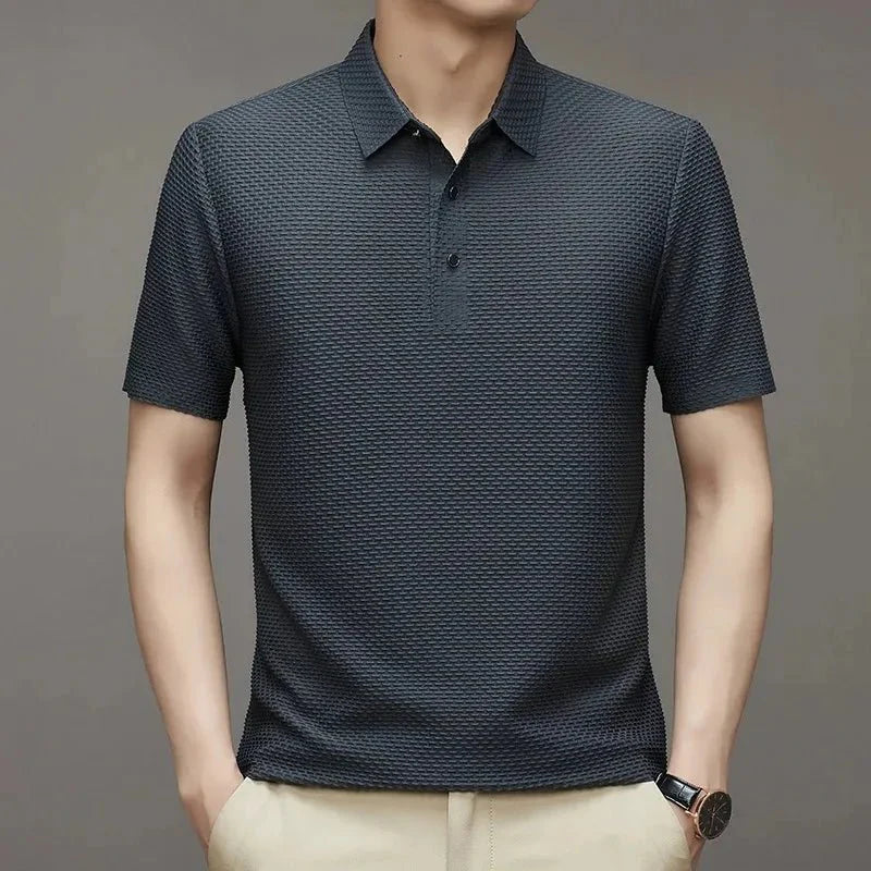 Camisa Polo Masculina Seda Peruana - Tecnologia Respirável