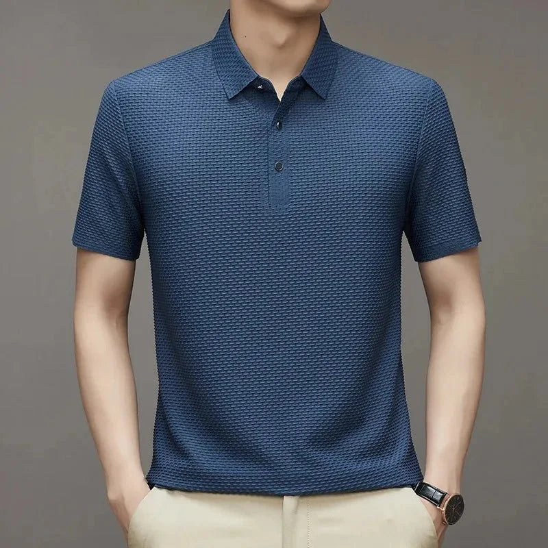Camisa Polo Masculina Seda Peruana - Tecnologia Respirável