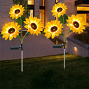 Luminária Solar para Jardim Áreas Externas | Modelo Girassol